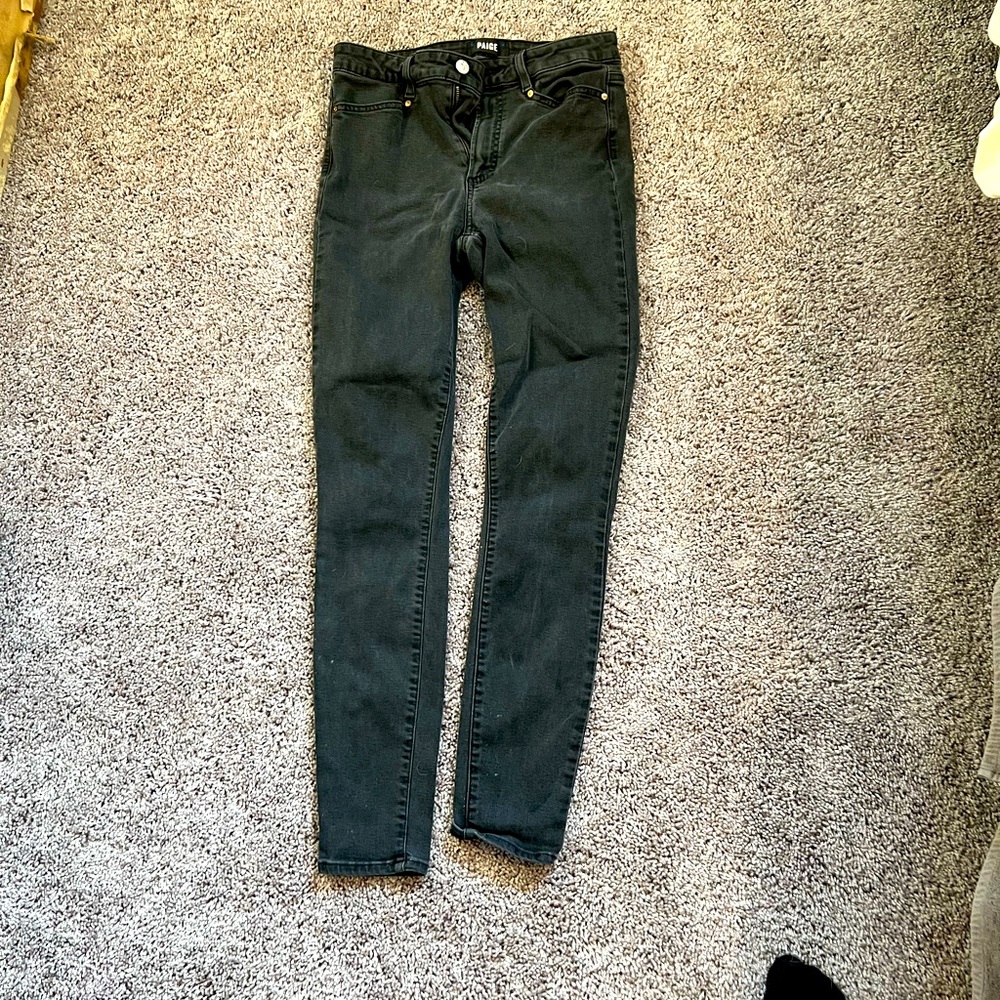 Paige Premium Denim size 28 black skinny jeans